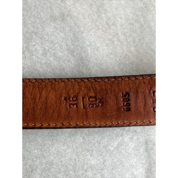 Coach Belt Men's Women's Brown Glove Leather Size 36" Made In NYC Vintage 6605 - Picture 5 of 11